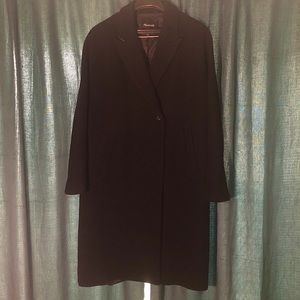 Madewell Oversized Black Wool Coat